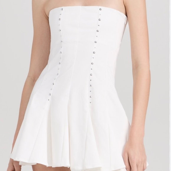 STRAPLESS WHITE “MILLER” DRESS BY GIMAGUAS - Picture 1 of 3